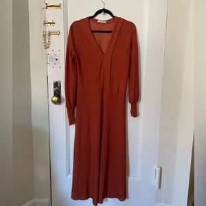 BURNT ORANGE DRESS